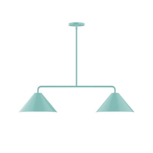 Montclair Light Works - MSG422-48 - Two Light Linear Pendant - Axis - Sea Green