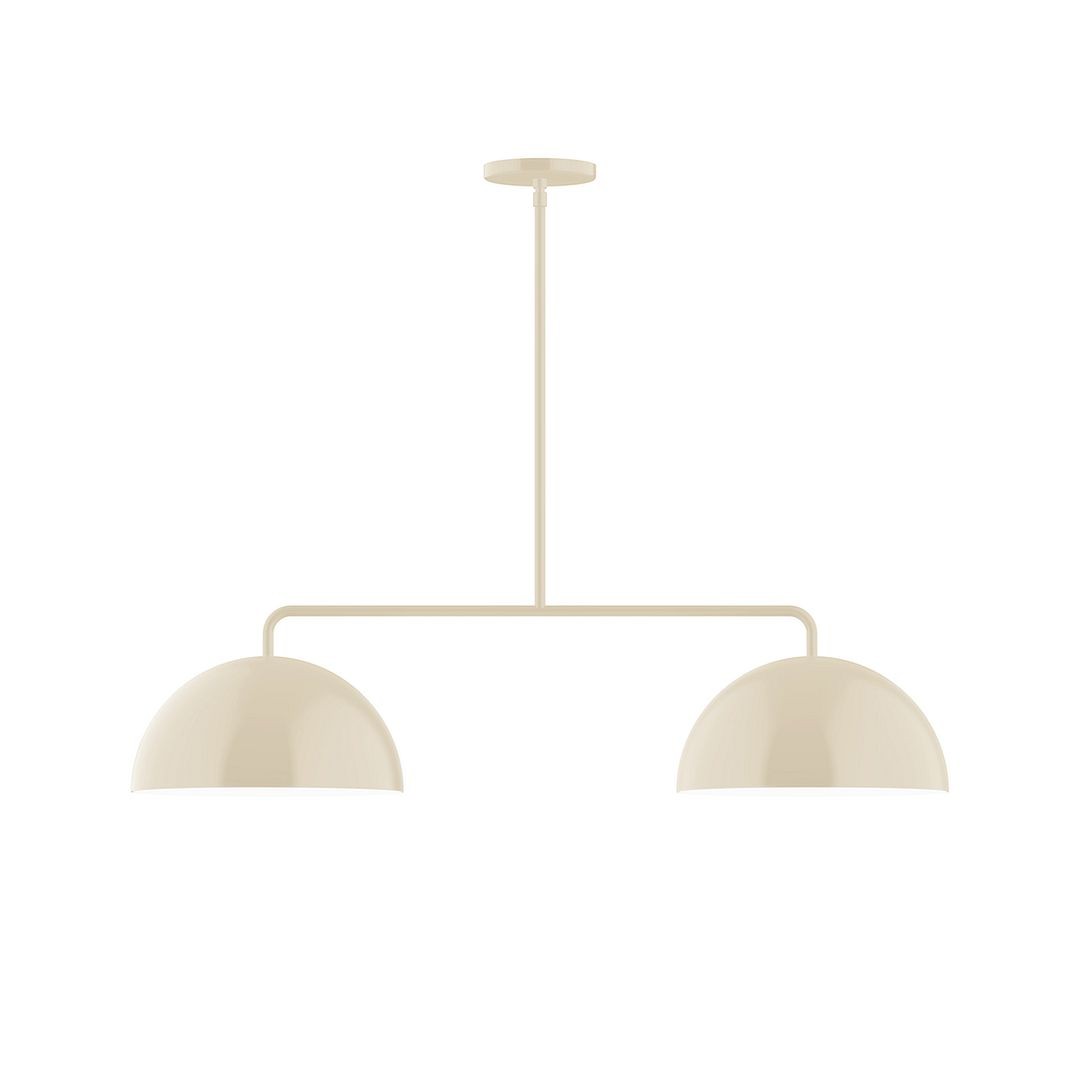 Montclair Light Works - MSG432-16 - Two Light Linear Pendant - Axis - Cream