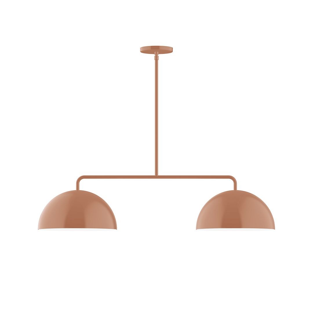 Montclair Light Works - MSG432-19 - Two Light Linear Pendant - Axis - Terracotta