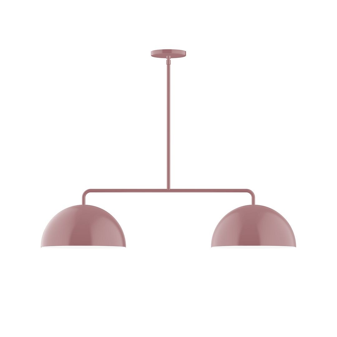 Montclair Light Works - MSG432-20 - Two Light Linear Pendant - Axis - Mauve