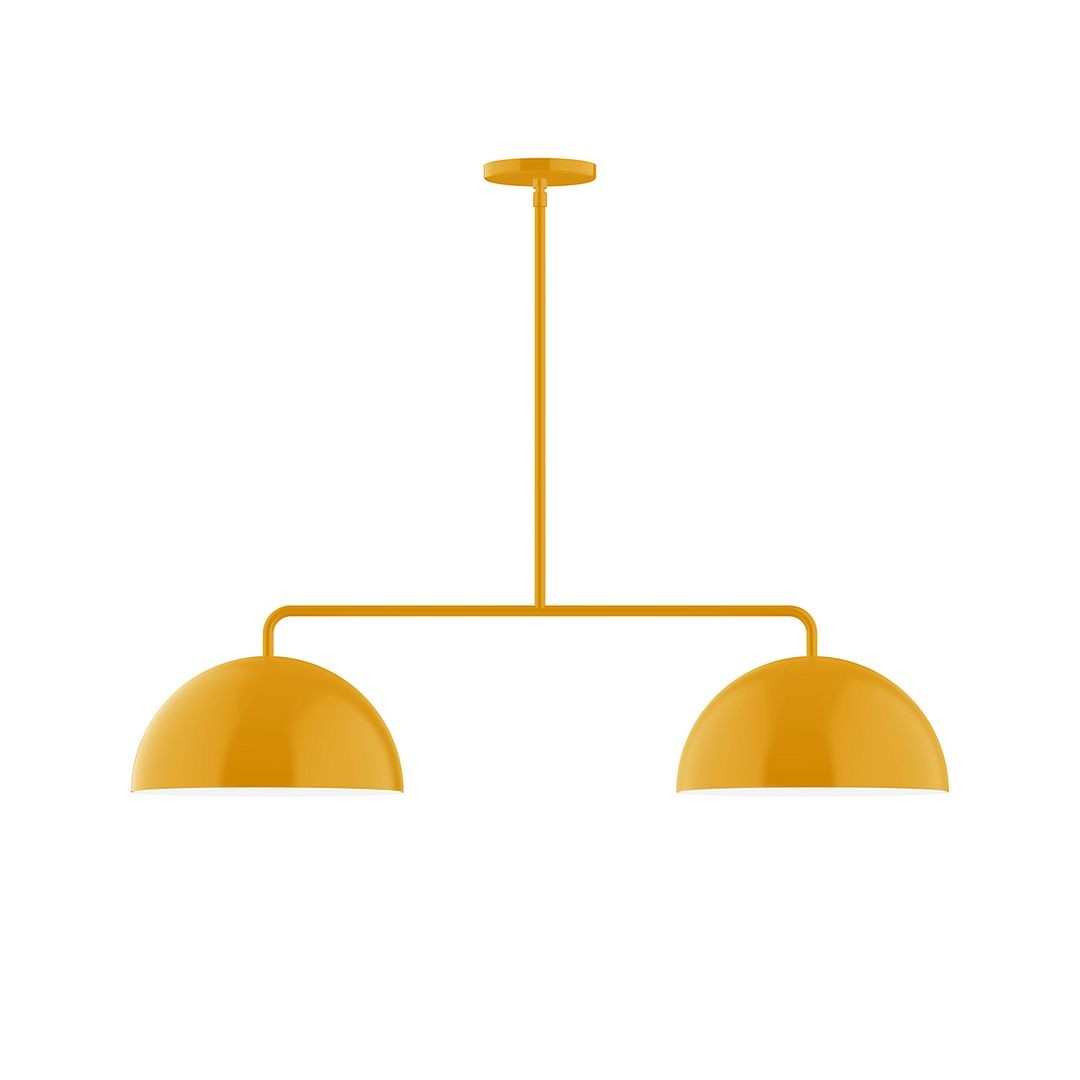 Montclair Light Works - MSG432-21 - Two Light Linear Pendant - Axis - Bright Yellow