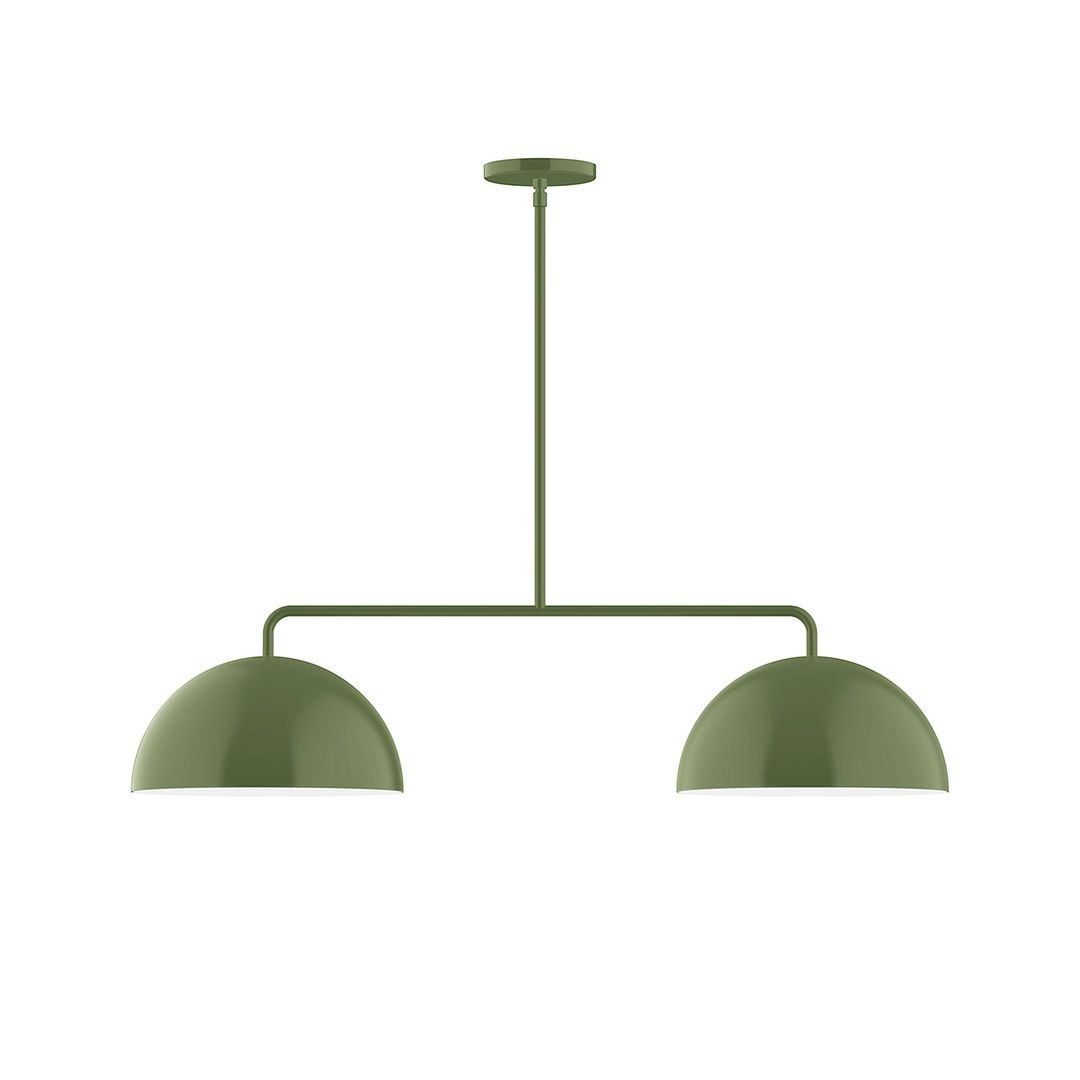 Montclair Light Works - MSG432-22 - Two Light Linear Pendant - Axis - Fern Green