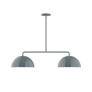 Montclair Light Works - MSG432-40 - Two Light Linear Pendant - Axis - Slate Gray