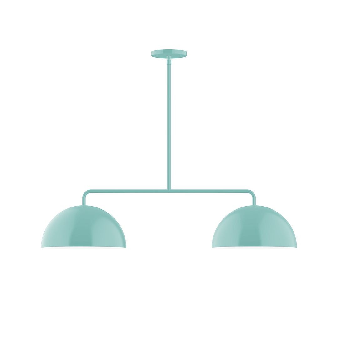 Montclair Light Works - MSG432-48 - Two Light Linear Pendant - Axis - Sea Green