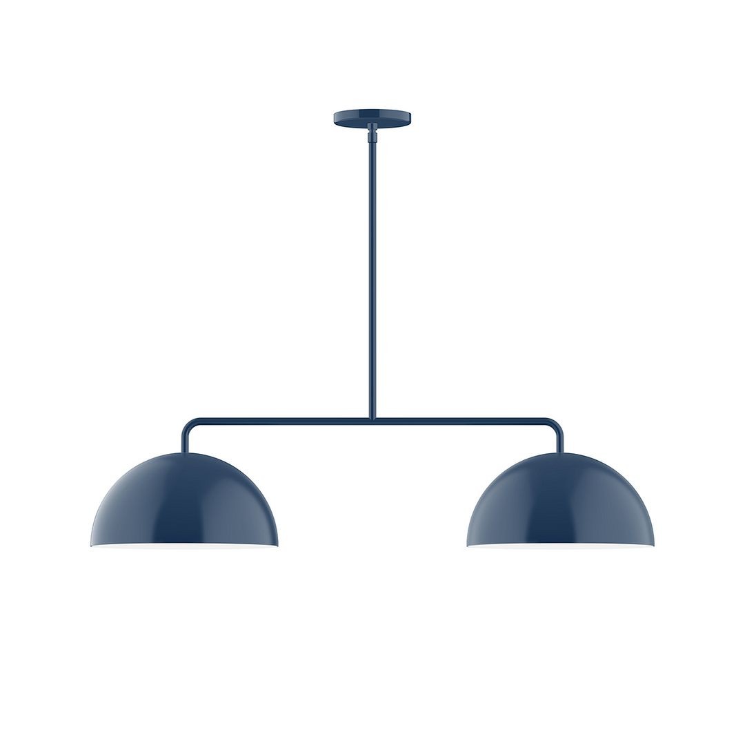 Montclair Light Works - MSG432-50 - Two Light Linear Pendant - Axis - Navy