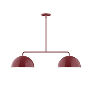 Montclair Light Works - MSG432-55 - Two Light Linear Pendant - Axis - Barn Red