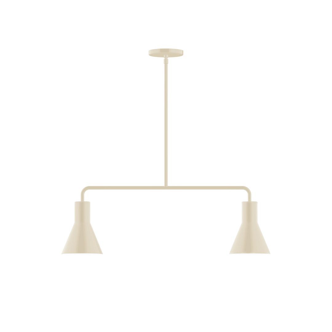 Montclair Light Works - MSG436-16 - Two Light Linear Pendant - Axis - Cream