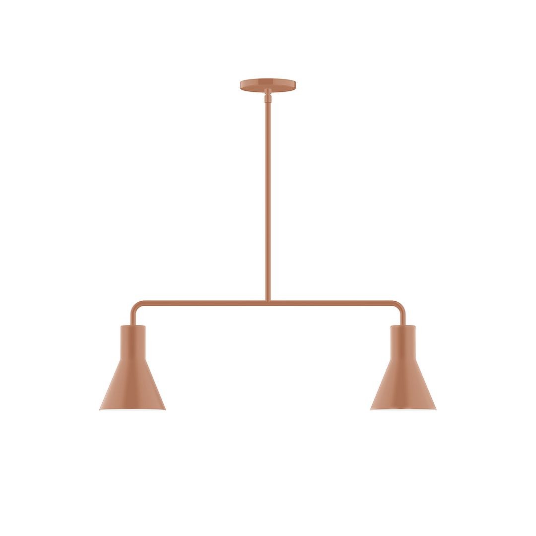 Montclair Light Works - MSG436-19 - Two Light Linear Pendant - Axis - Terracotta