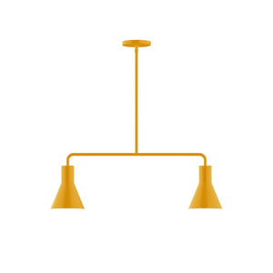 Montclair Light Works - MSG436-21 - Two Light Linear Pendant - Axis - Bright Yellow