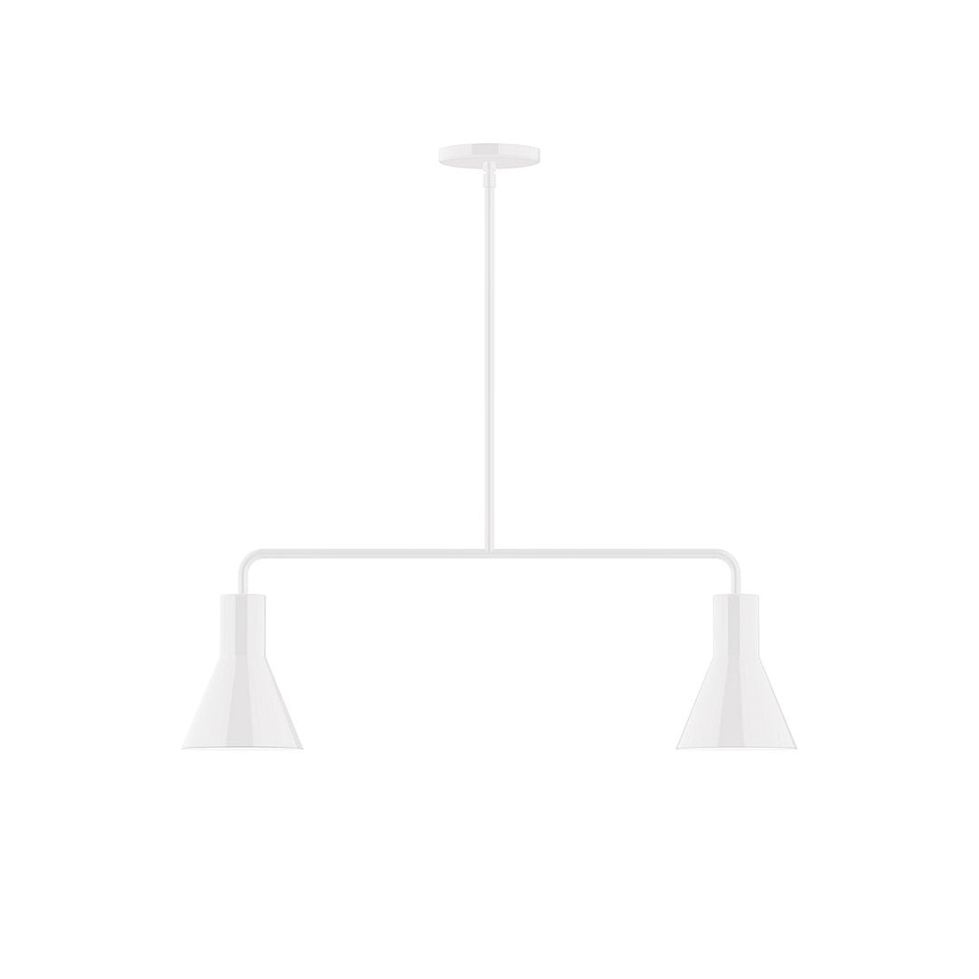 Montclair Light Works - MSG436-44 - Two Light Linear Pendant - Axis - White