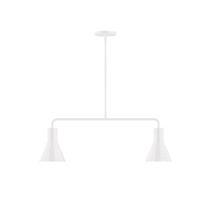 Montclair Light Works - MSG436-44 - Two Light Linear Pendant - Axis - White