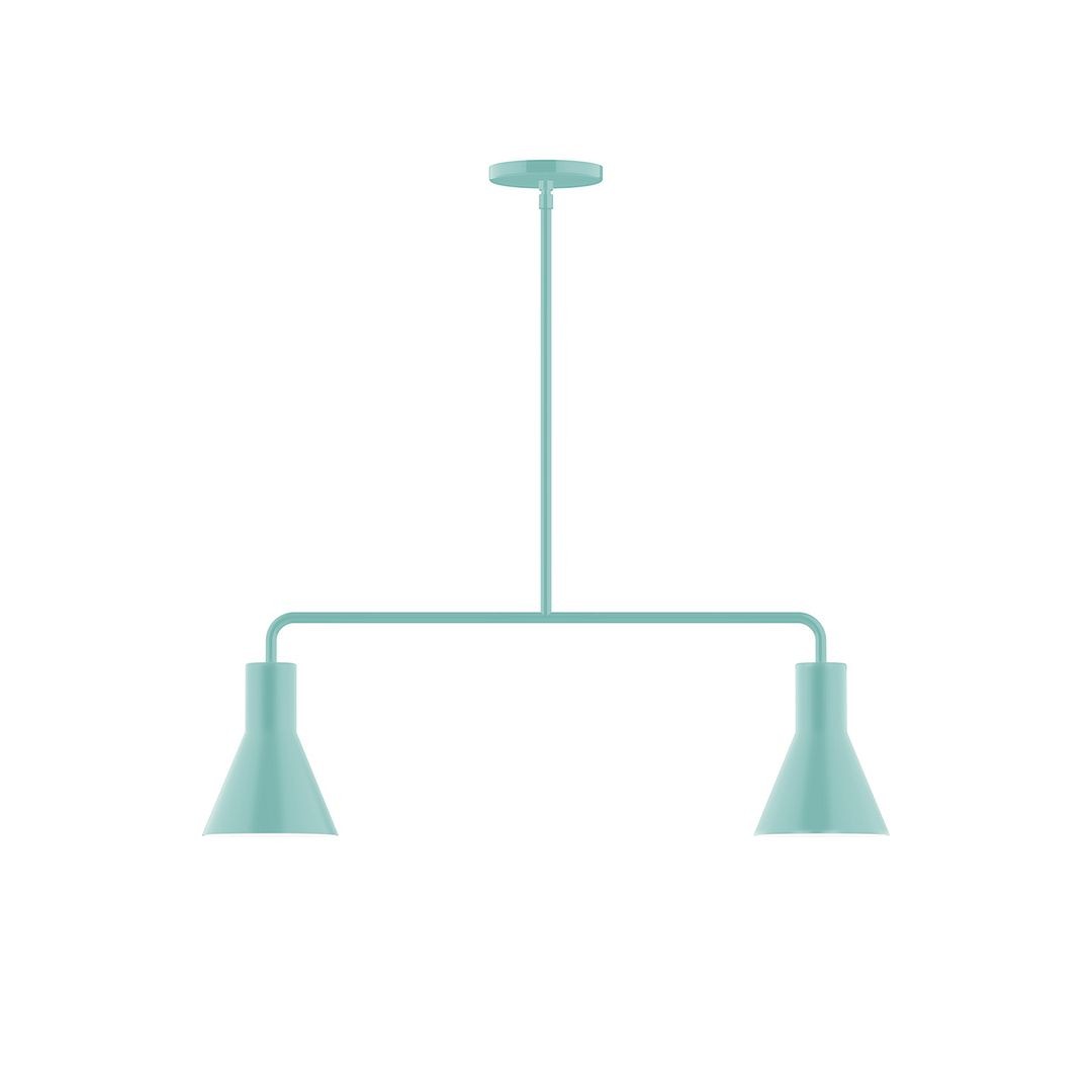 Montclair Light Works - MSG436-48 - Two Light Linear Pendant - Axis - Sea Green