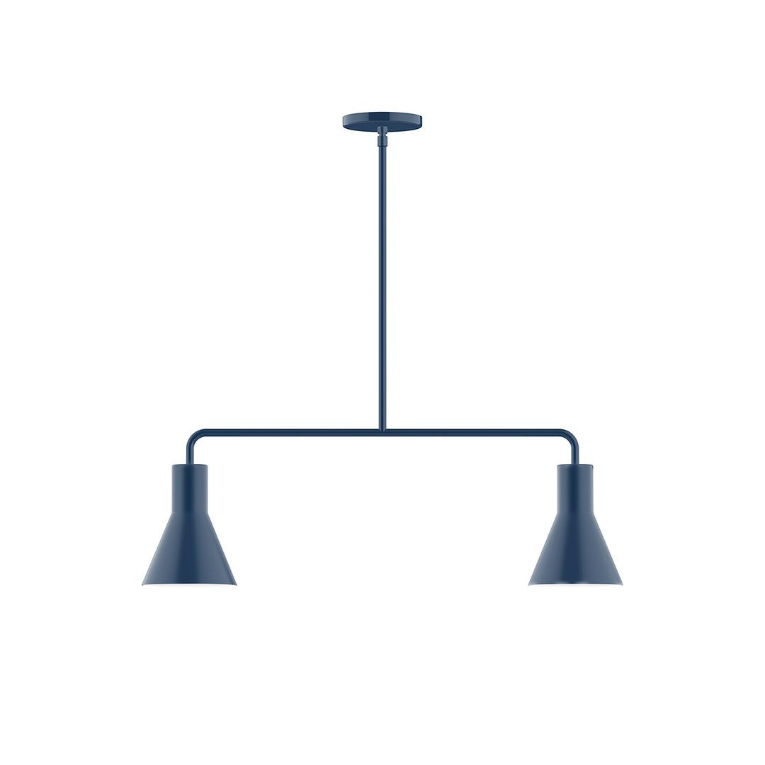 Montclair Light Works - MSG436-50 - Two Light Linear Pendant - Axis - Navy