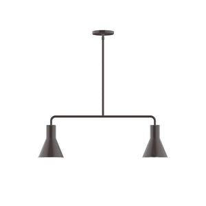 Montclair Light Works - MSG436-51 - Two Light Linear Pendant - Axis - Architectural Bronze