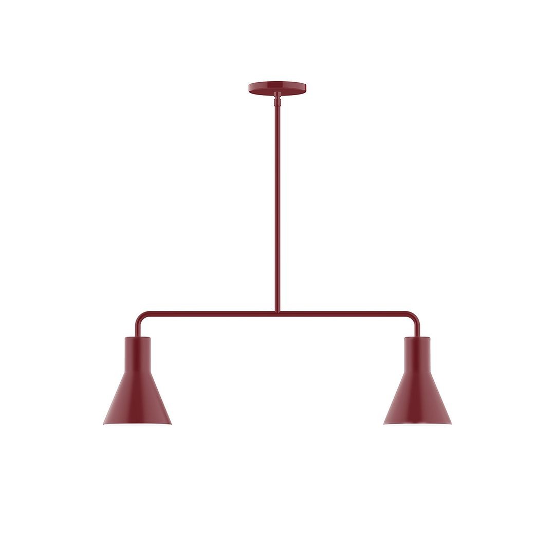 Montclair Light Works - MSG436-55 - Two Light Linear Pendant - Axis - Barn Red