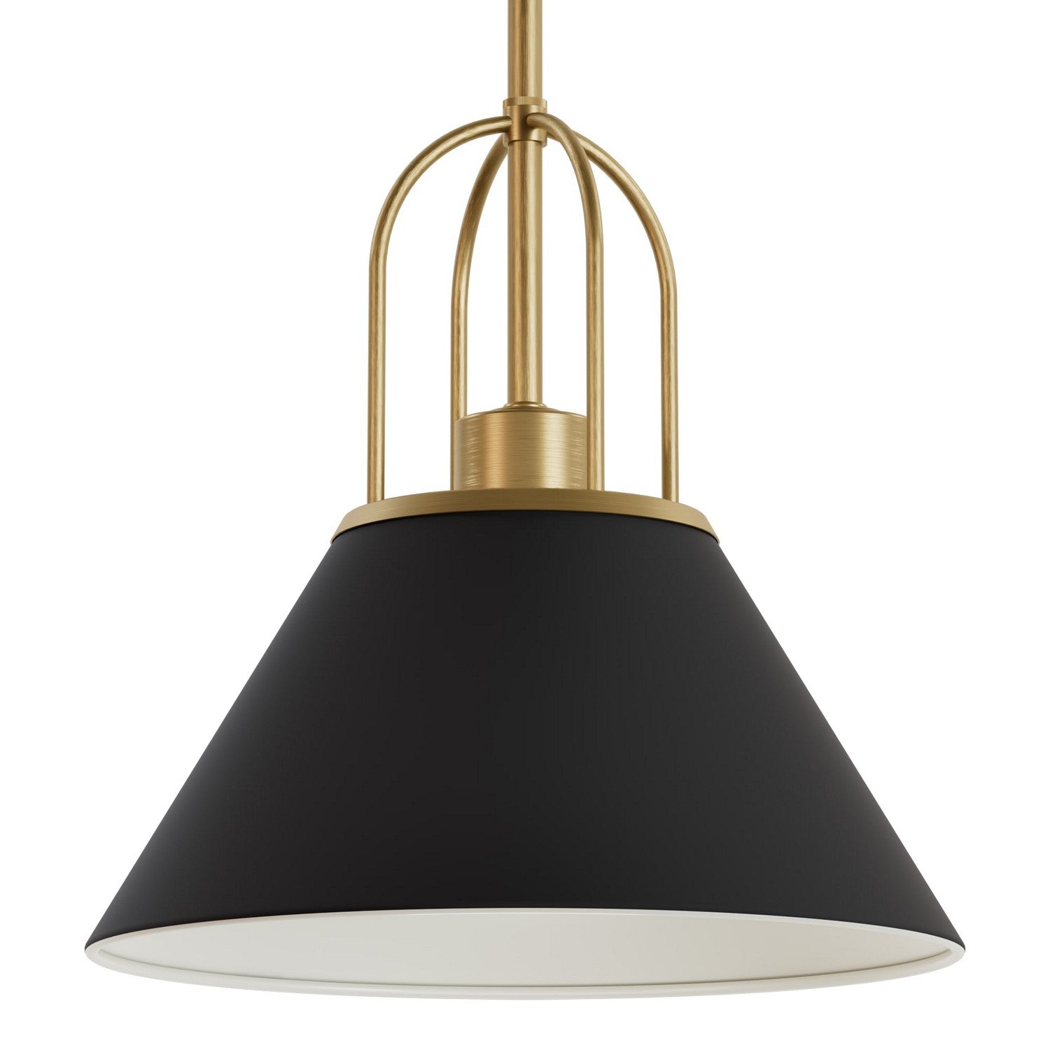 Hunter - 13163 - One Light Pendant - Carrington Isle - Matte Black