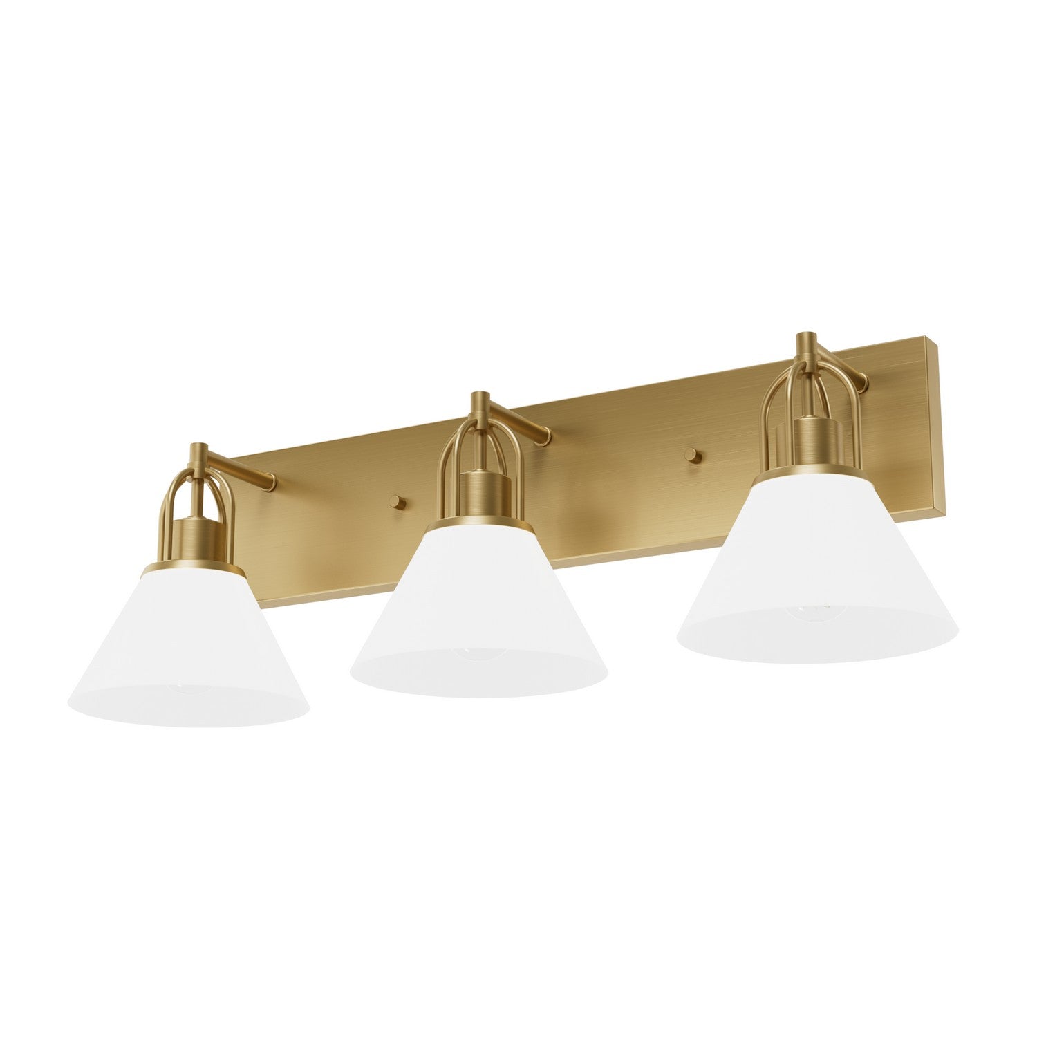 Hunter - 13170 - Three Light Bathroom Vanity - Carrington Isle - Luxe Gold