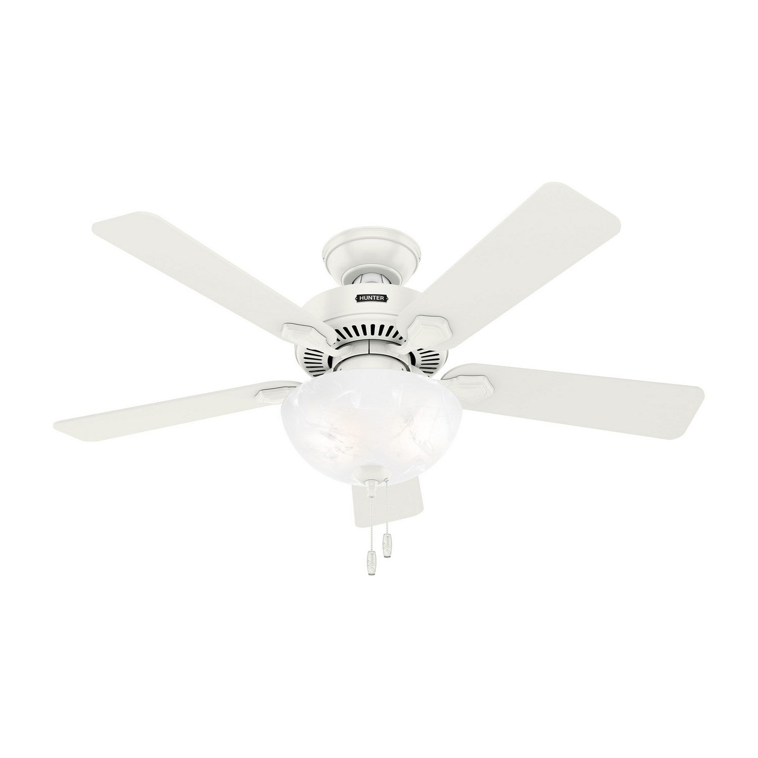 Hunter - 52778 - 44" Ceiling Fan - Swanson - Fresh White