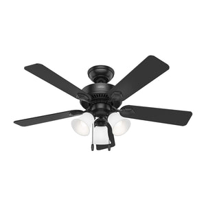 Hunter - 52789 - 44" Ceiling Fan - Swanson - Matte Black