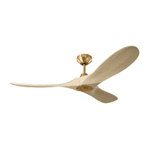 Visual Comfort Fan - 3MAVSM52BBSWWO - 52"Ceiling Fan - Maverick - Burnished Brass