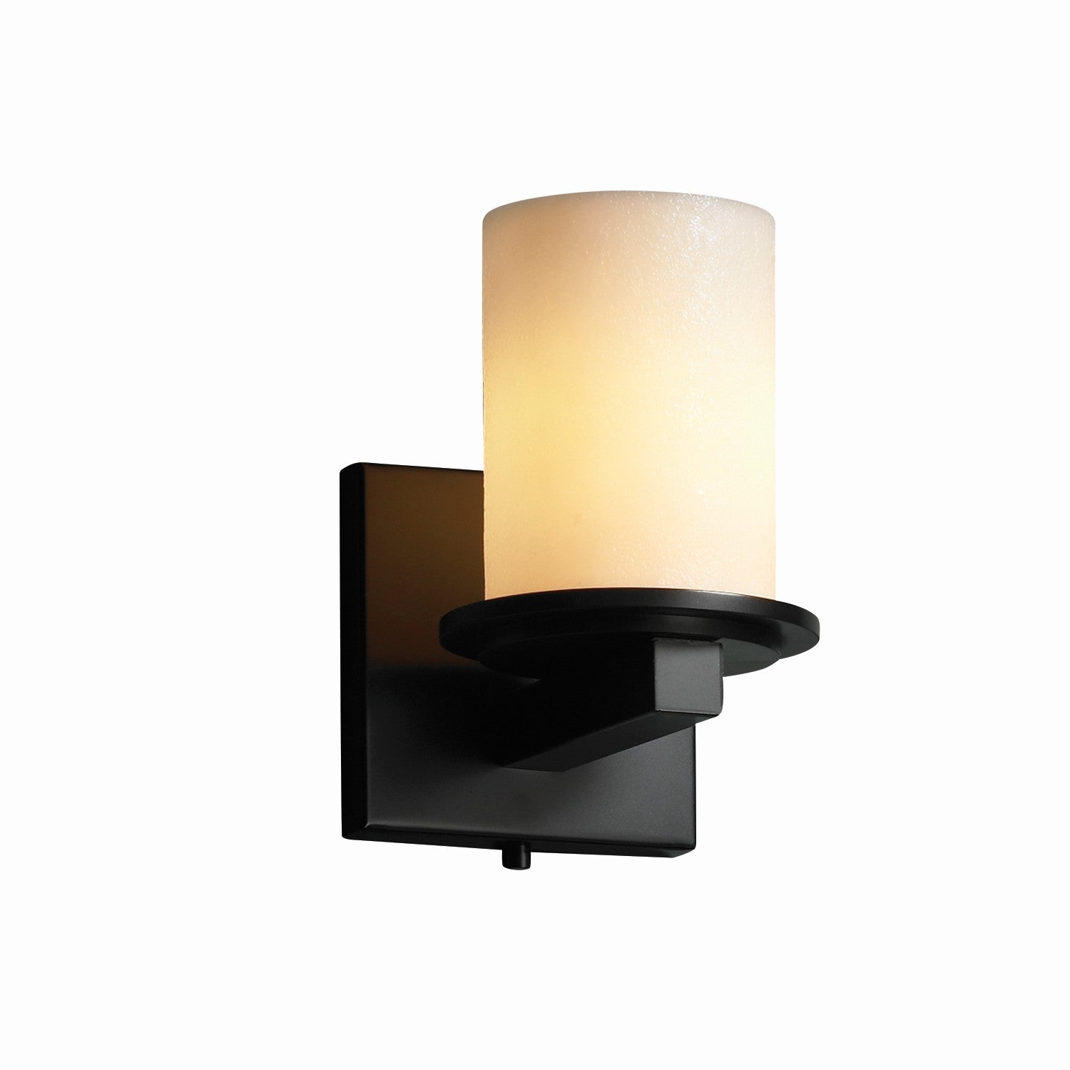 Justice Designs - CNDL-8771-10-CREM-MBLK-LED1-700 - LED Wall Sconce - CandleAria - Matte Black