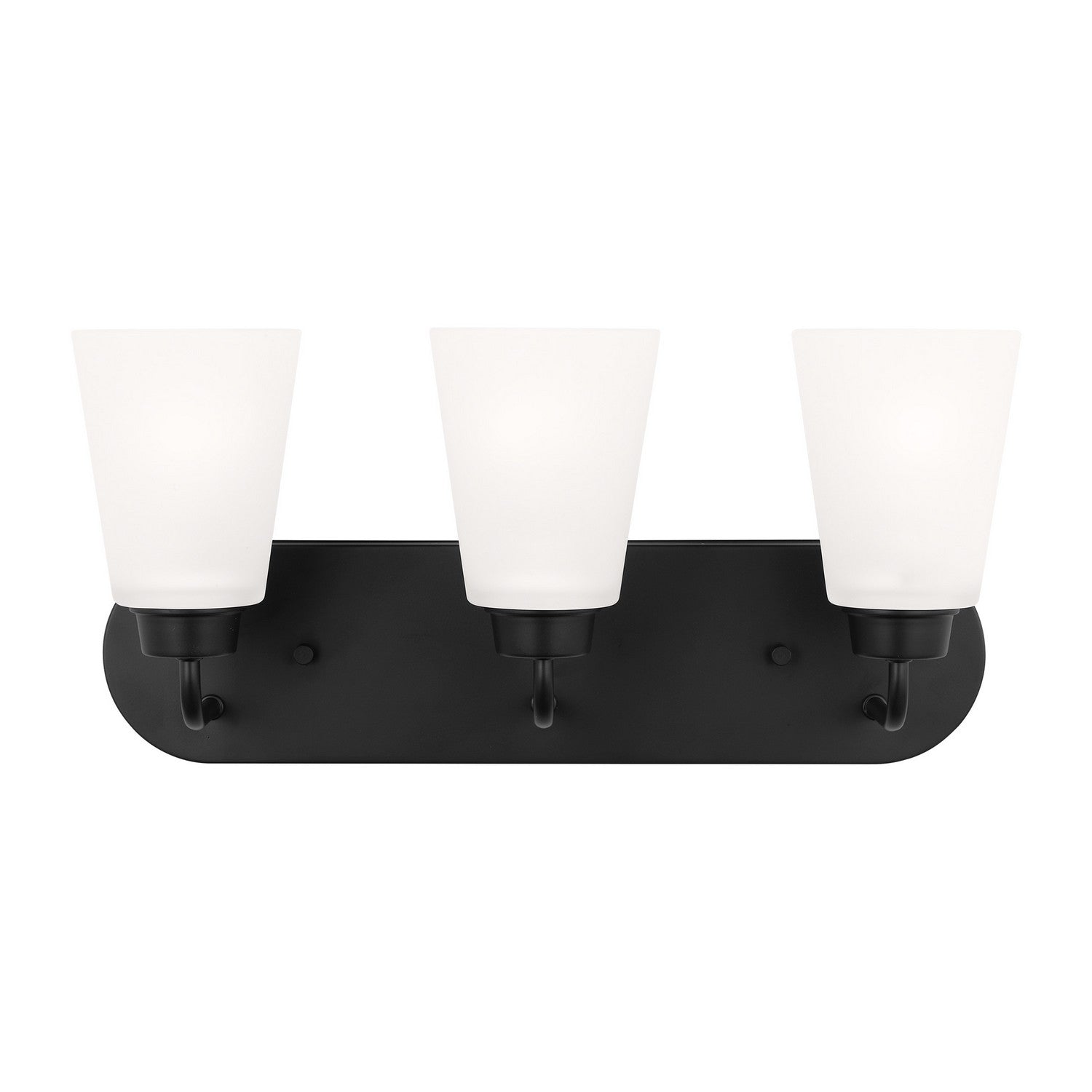 Generation Lighting. - 4415203-112 - Three Light Wall / Bath - Kerrville - Midnight Black