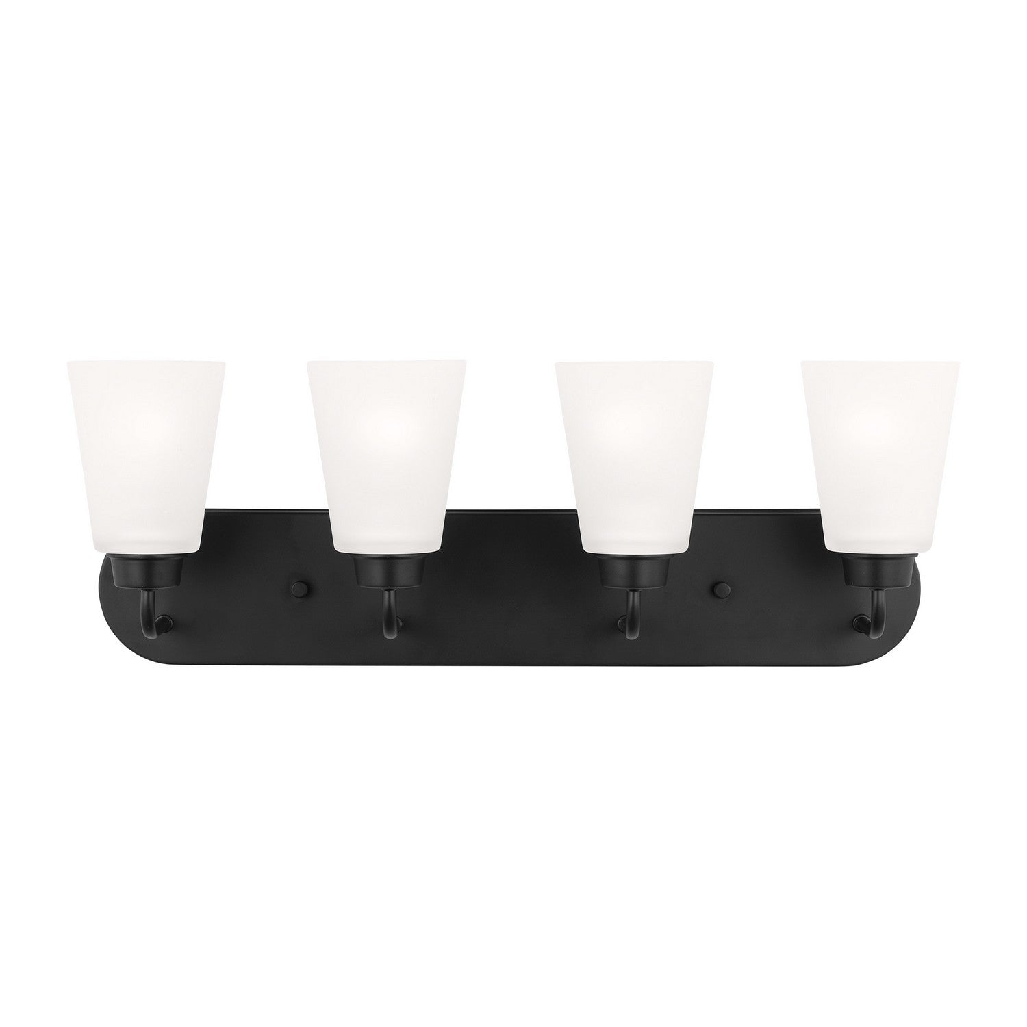 Generation Lighting. - 4415204-112 - Four Light Wall / Bath - Kerrville - Midnight Black