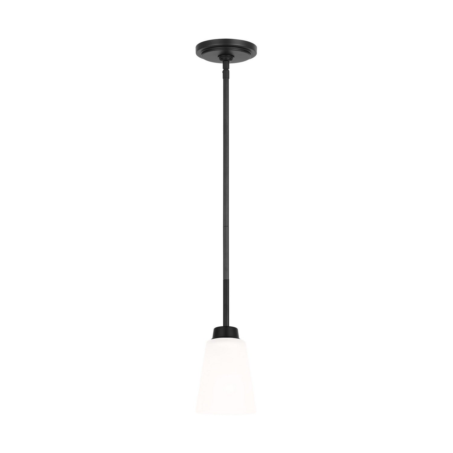 Generation Lighting. - 6115201-112 - One Light Mini Pendant - Kerrville - Midnight Black