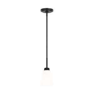 Generation Lighting. - 6115201-112 - One Light Mini Pendant - Kerrville - Midnight Black