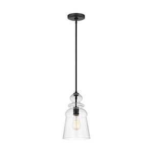 Generation Lighting. - 6536901-112 - One Light Pendant - Kea - Midnight Black