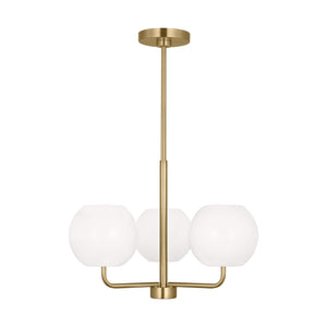 Generation Lighting. - GLC1043SB - Three Light Chandelier - Rory - Satin Bronze