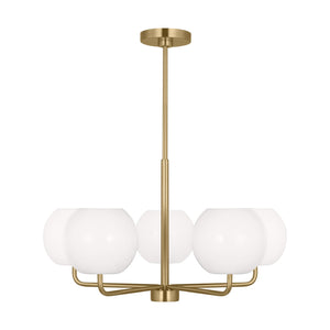 Generation Lighting. - GLC1055SB - Five Light Chandelier - Rory - Satin Bronze