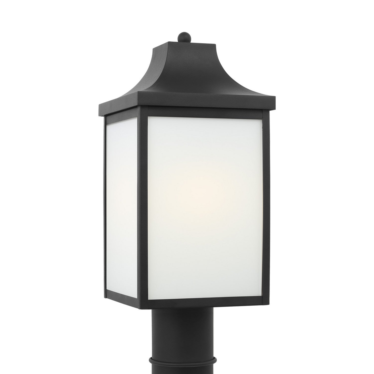 Generation Lighting. - GLO1051TXB - One Light Post Mount - Say brook - Textured Black