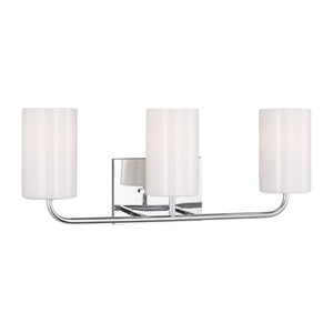 Generation Lighting. - GLV1003CH - Three Light Vanity - Rhett - Chrome