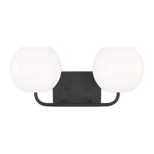 Generation Lighting. - GLV1012MBK - Two Light Vanity - Rory - Midnight Black