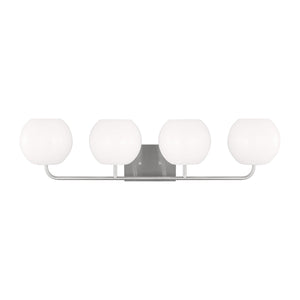 Generation Lighting. - GLV1014BS - Four Light Vanity - Rory - Brushed Steel