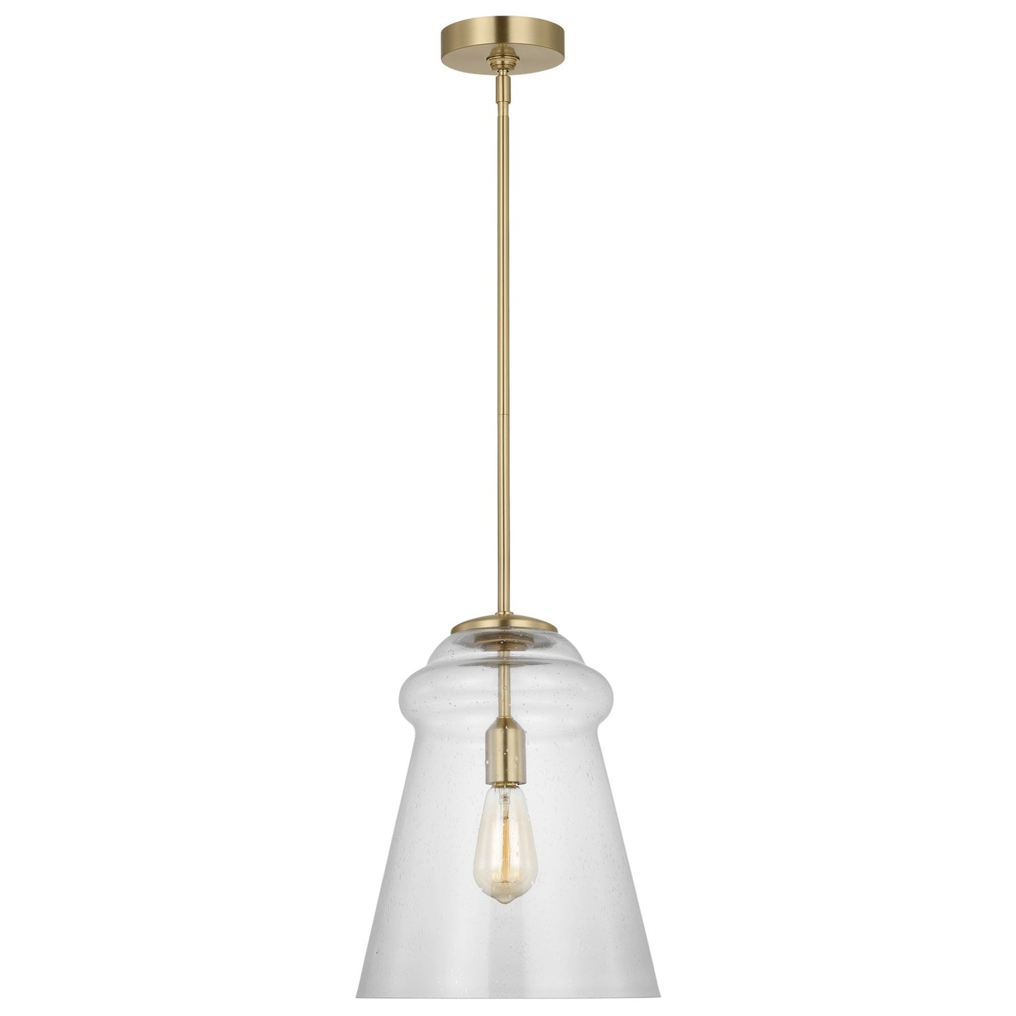 Generation Lighting - P1459SB - One Light Pendant - Loras - Satin Brass