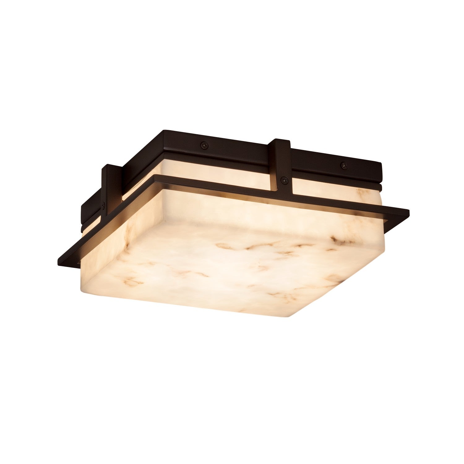 Justice Designs - FAL-7560W-DBRZ - LED Outdoor Flush Mount - LumenAria - Dark Bronze