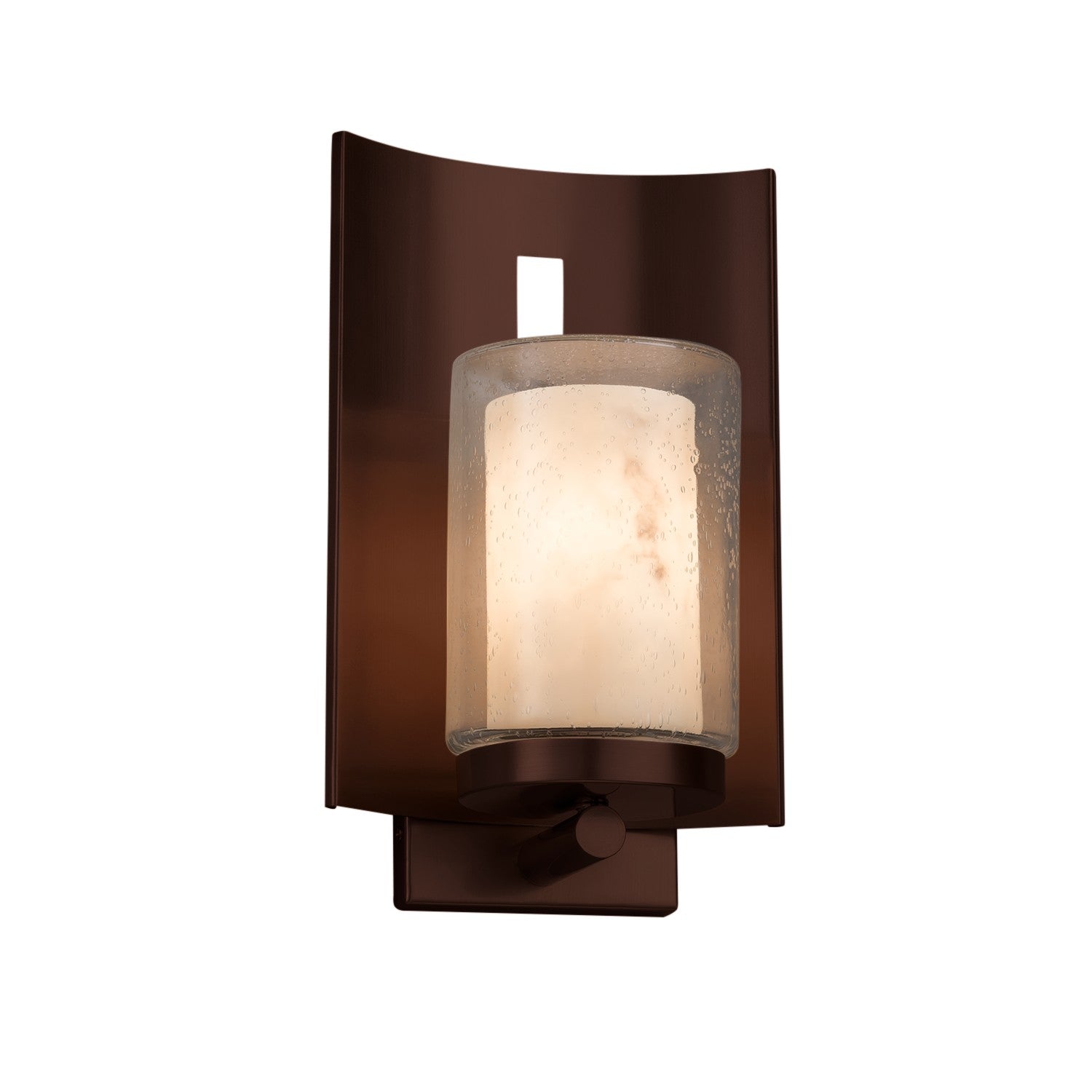 Justice Designs - FAL-7591W-10-DBRZ-LED1-700 - LED Outdoor Wall Sconce - LumenAria - Dark Bronze