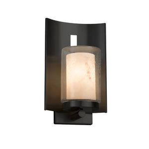 Justice Designs - FAL-7591W-10-MBLK-LED1-700 - LED Outdoor Wall Sconce - LumenAria - Matte Black