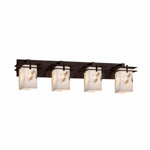 Justice Designs - FAL-8174-15-DBRZ - Four Light Bath Bar - LumenAria - Dark Bronze