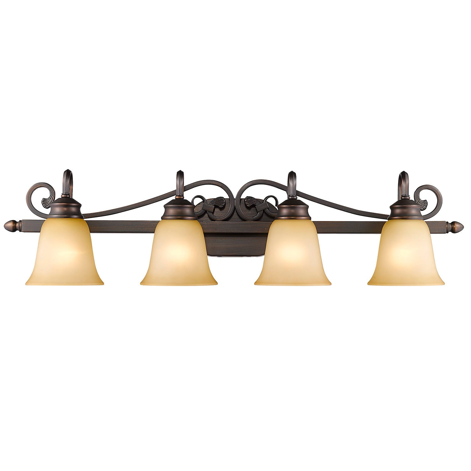 Golden - 4074-4 RBZ - Four Light Bath Vanity - Belle Meade - Rubbed Bronze