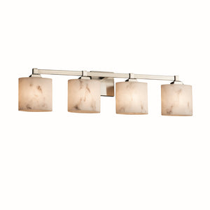 Justice Designs - FAL-8434-30-NCKL - Four Light Bath Bar - LumenAria - Brushed Nickel