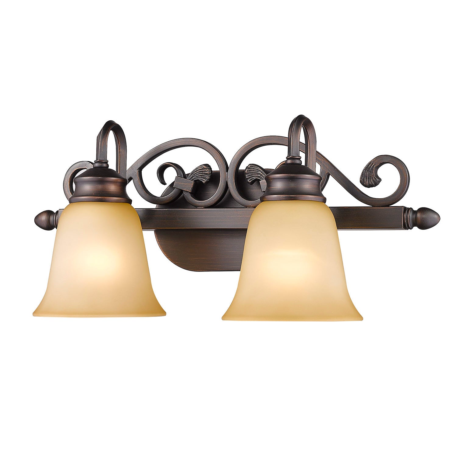 Golden - 4074-2 RBZ - Two Light Bath Vanity - Belle Meade - Rubbed Bronze