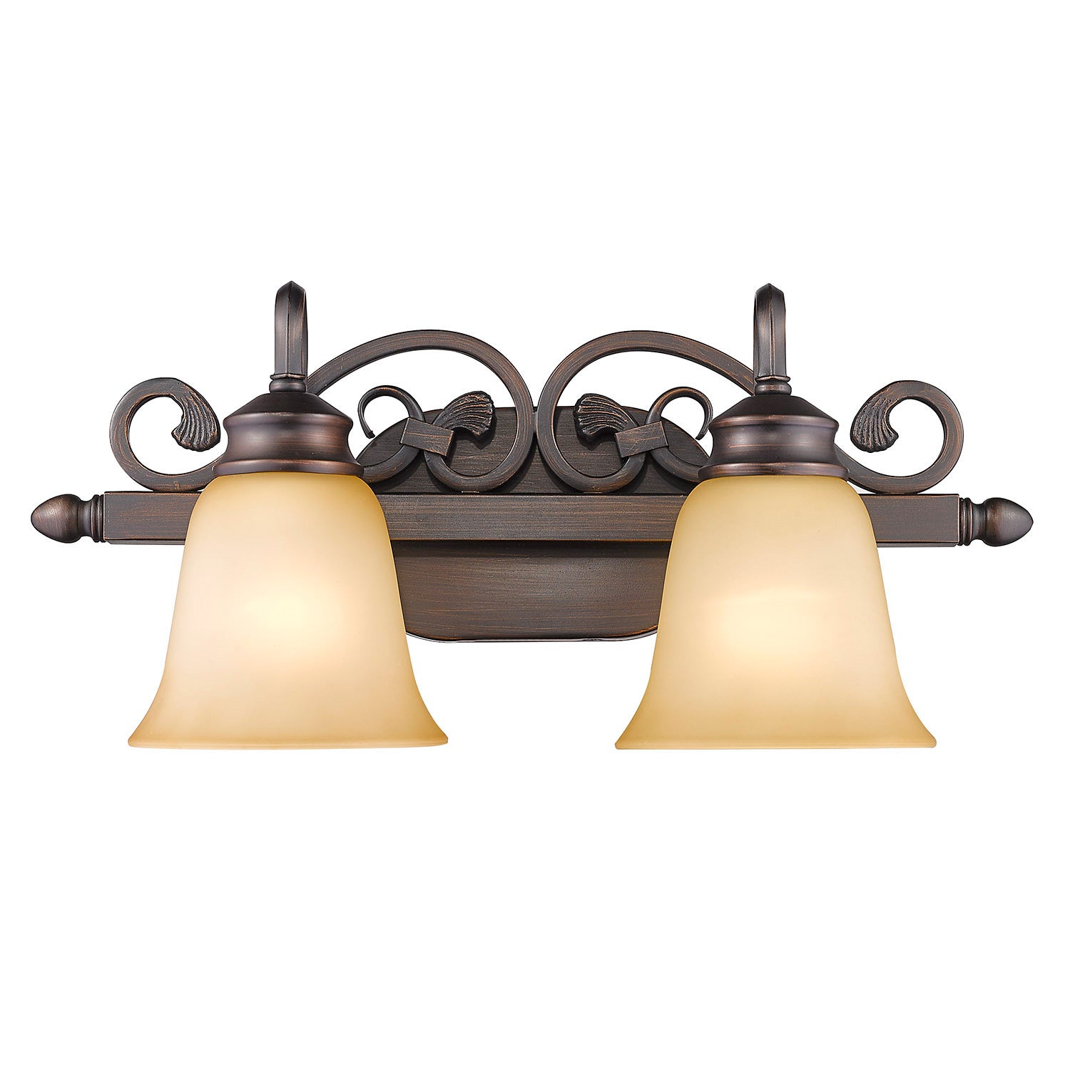 Golden - 4074-2 RBZ - Two Light Bath Vanity - Belle Meade - Rubbed Bronze