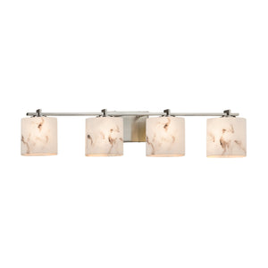 Justice Designs - FAL-8444-30-NCKL - Four Light Bath Bar - LumenAria - Brushed Nickel