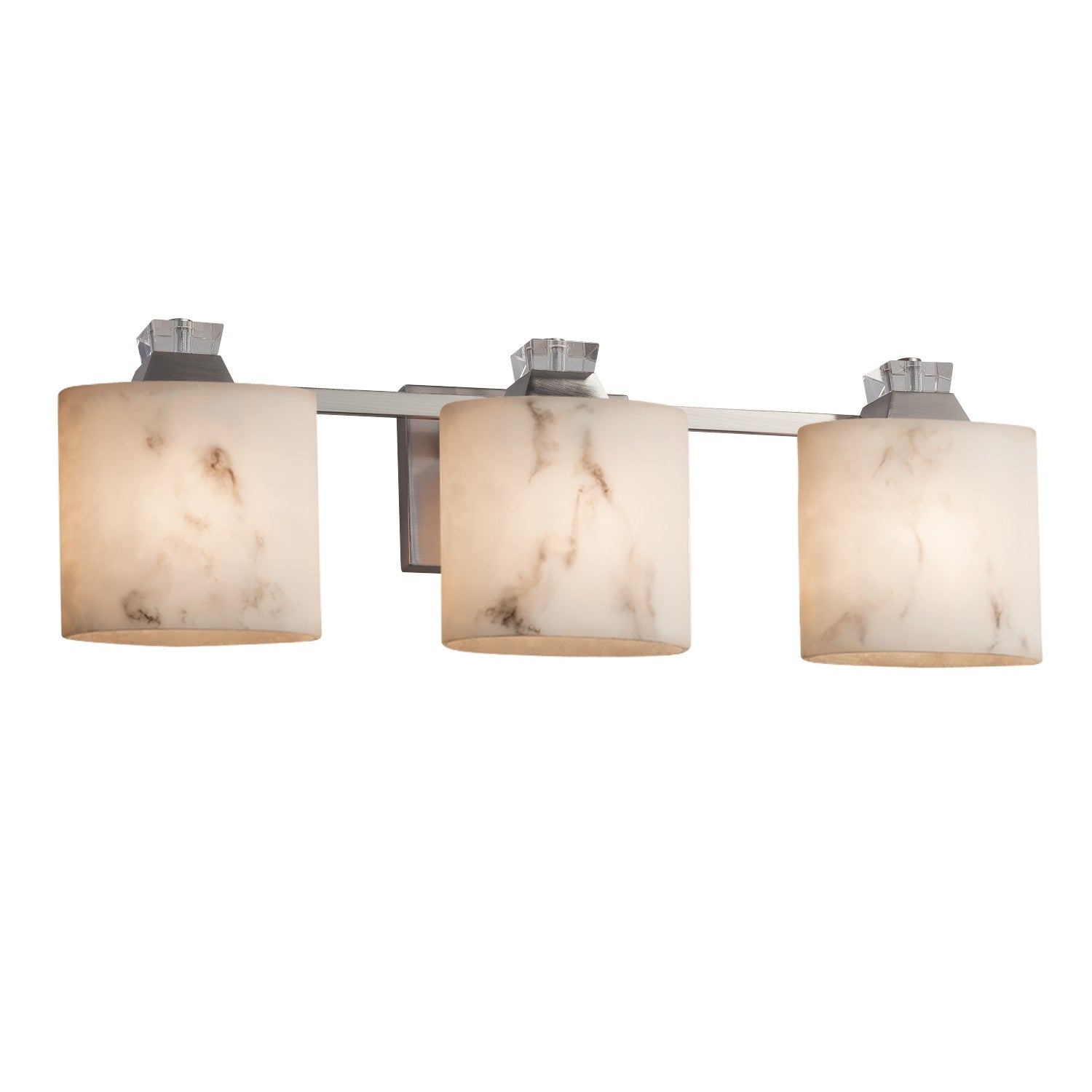 Justice Designs - FAL-8473-30-NCKL - Three Light Bath Bar - LumenAria - Brushed Nickel