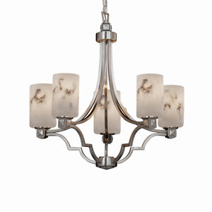 Justice Designs - FAL-8500-10-NCKL-LED5-3500 - LED Chandelier - LumenAria - Brushed Nickel