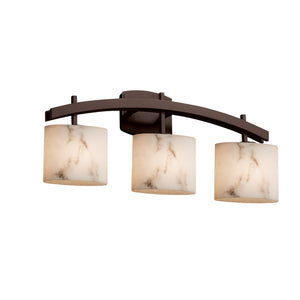 Justice Designs - FAL-8593-30-DBRZ - Three Light Bath Bar - LumenAria - Dark Bronze