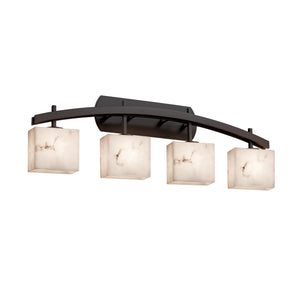 Justice Designs - FAL-8594-55-DBRZ - Four Light Bath Bar - LumenAria - Dark Bronze